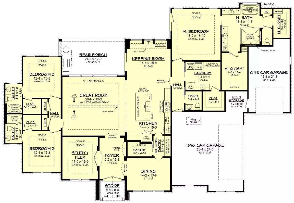 Main Level Floor Plan