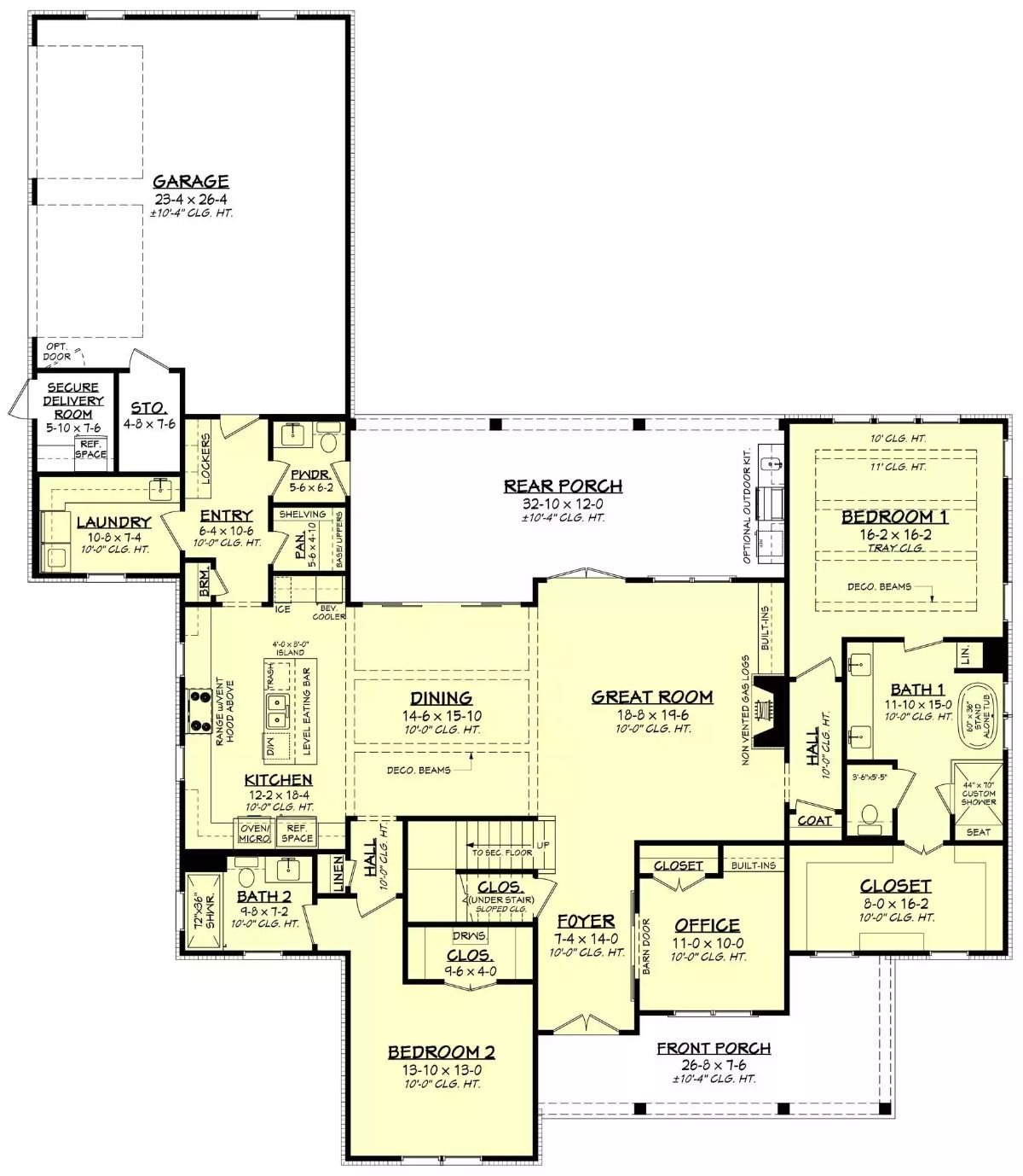 Main Level Floor Plan