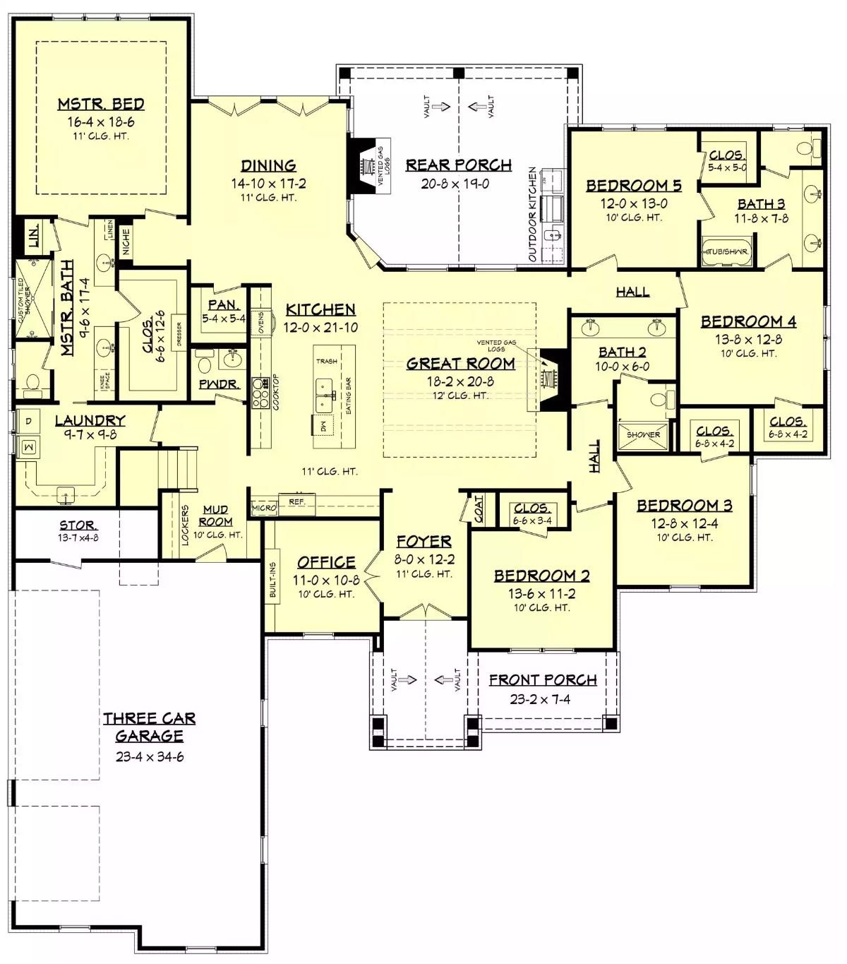 Main Level Floor Plan