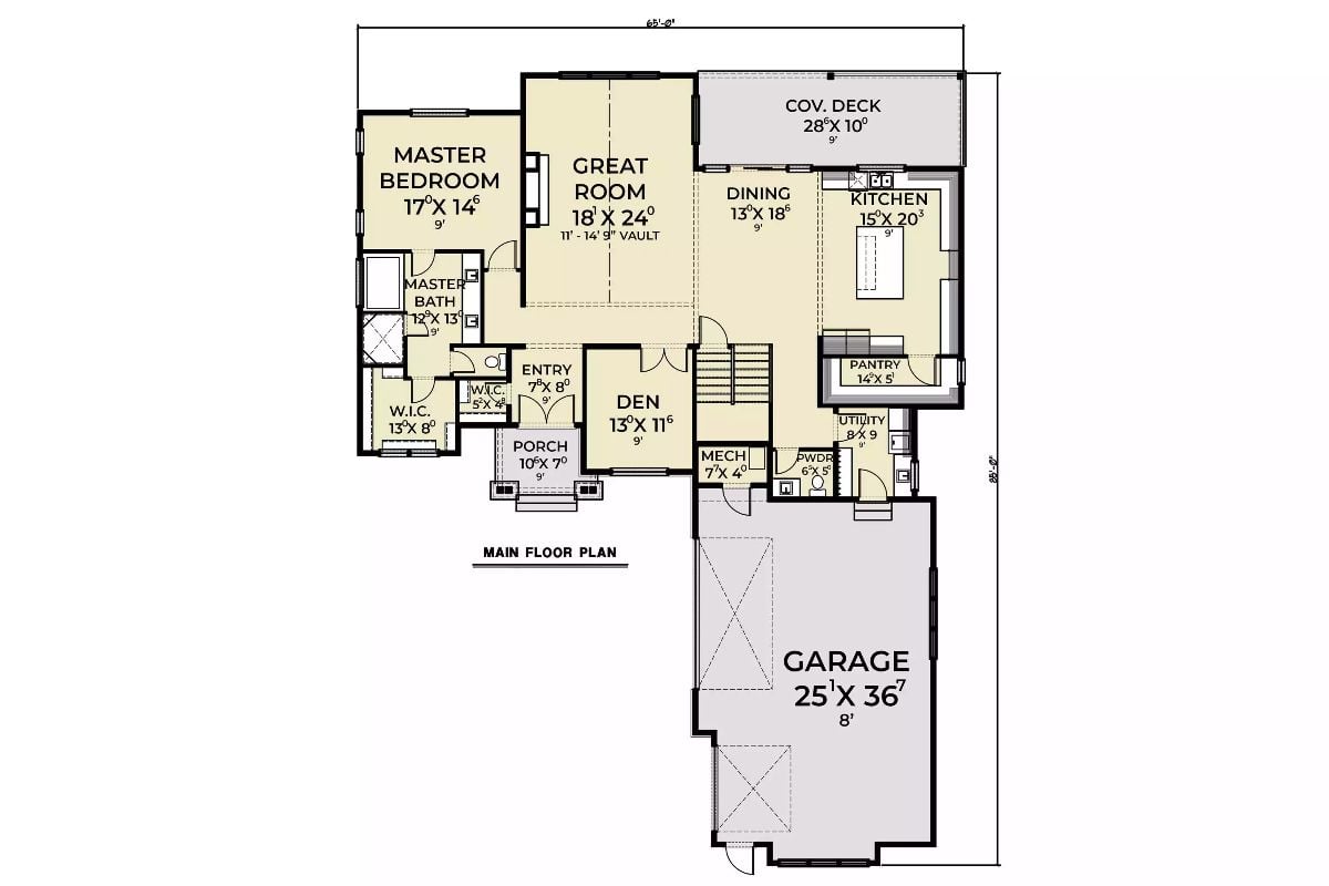 Main Level Floor Plan