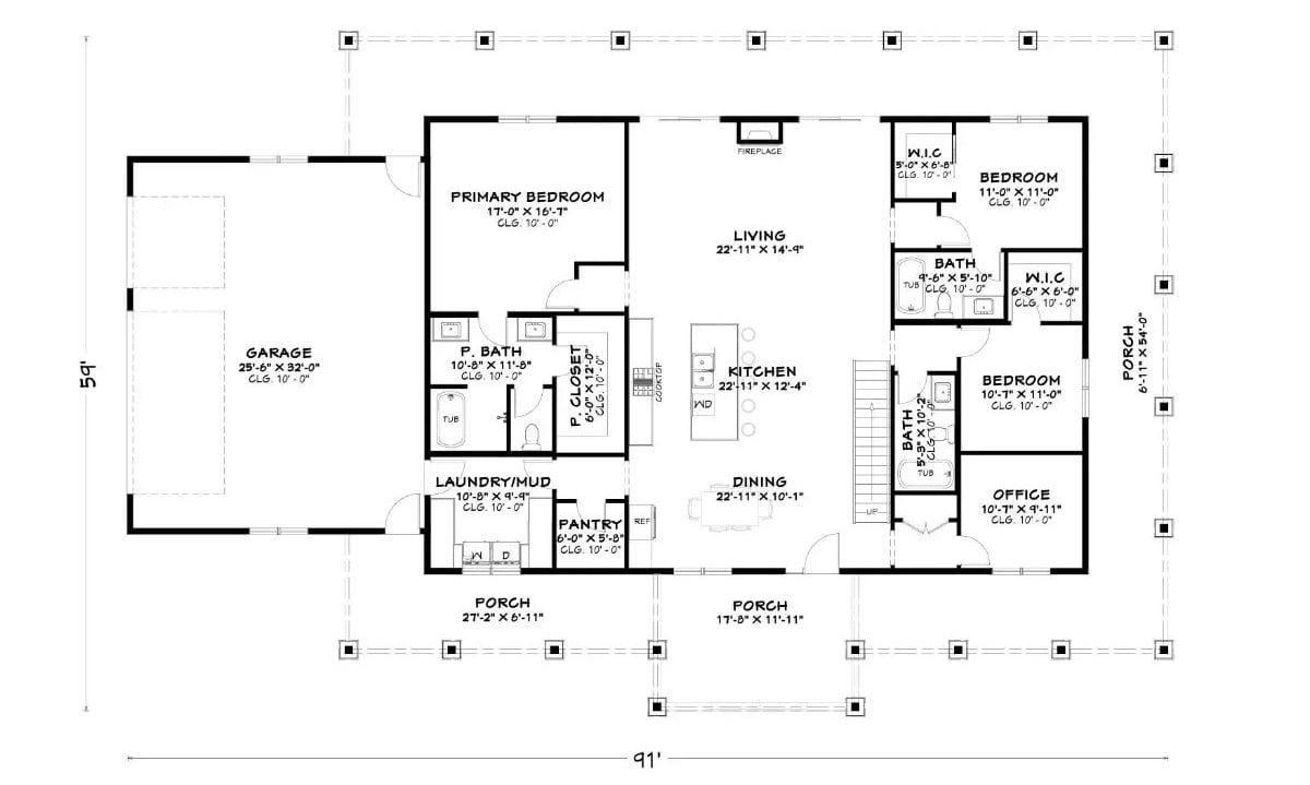 Main Level Floor Plan