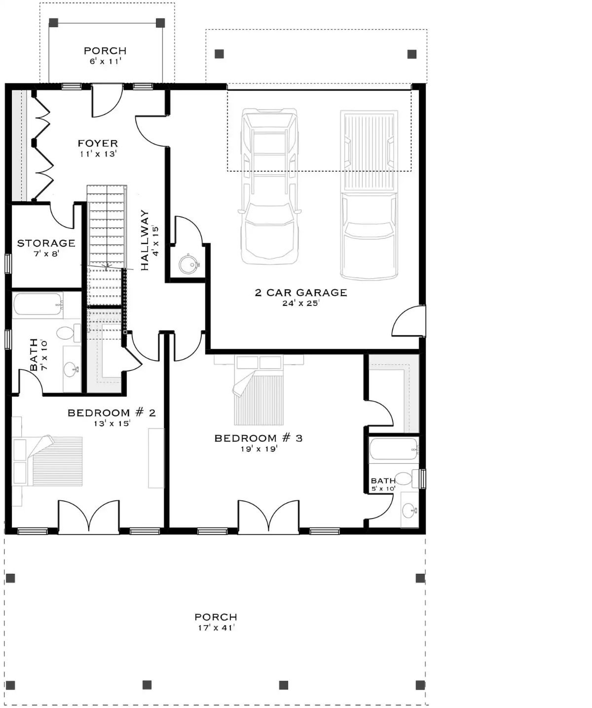 Main Level Floor Plan