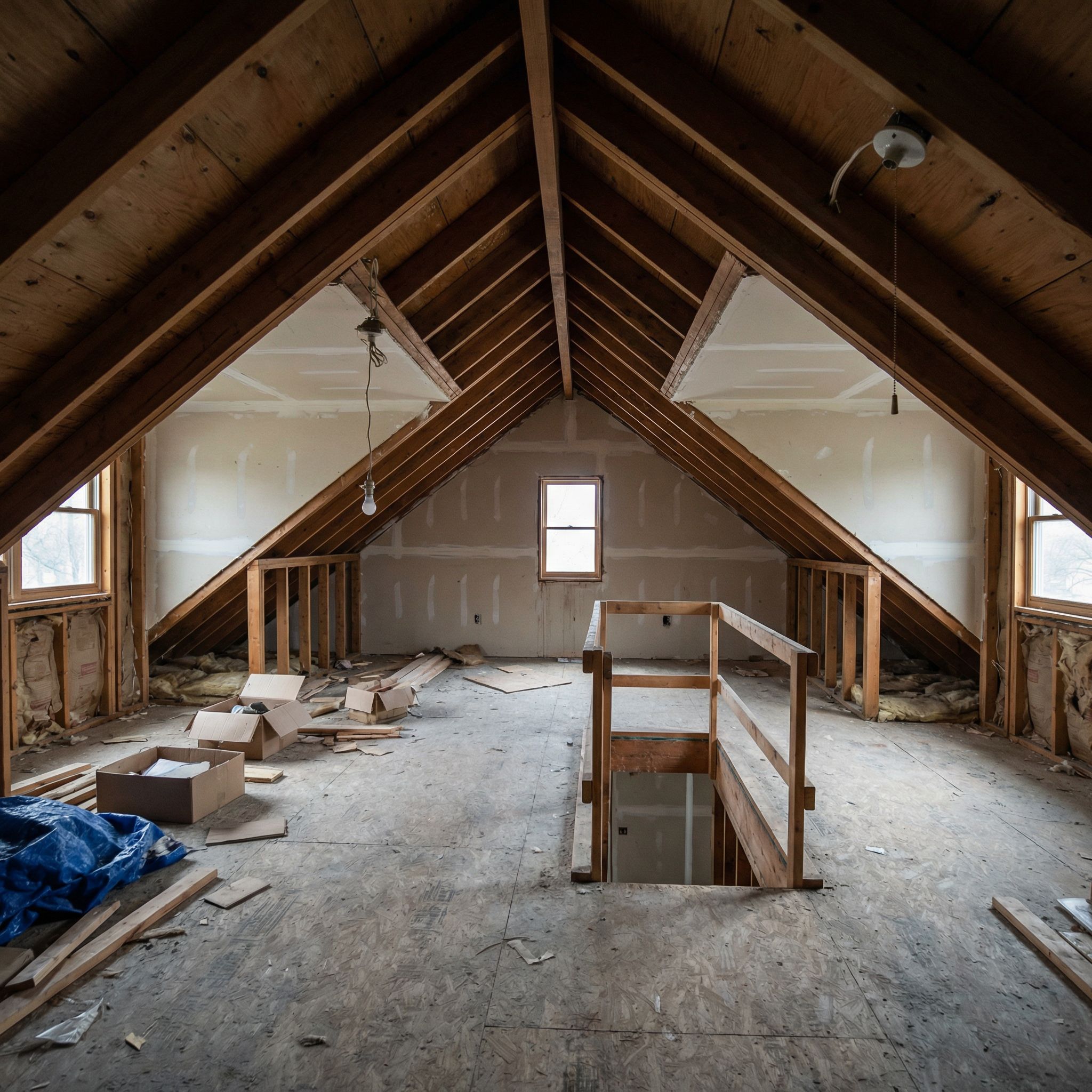 Our Attic Was 600 Square Feet of Wasted Space We Tried to Forget Existed. AI Diagnosed Its Potential and Designed These 38 Before & After Room Ideas