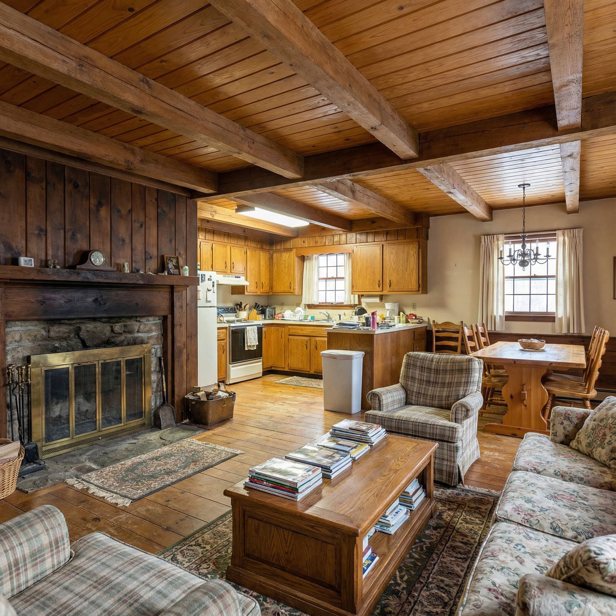 They Inherited a Rustic Cottage in Dire Need of a Renovation. They Upload Photos of it to AI Which Created These Incredible 40 Before & After Transformations