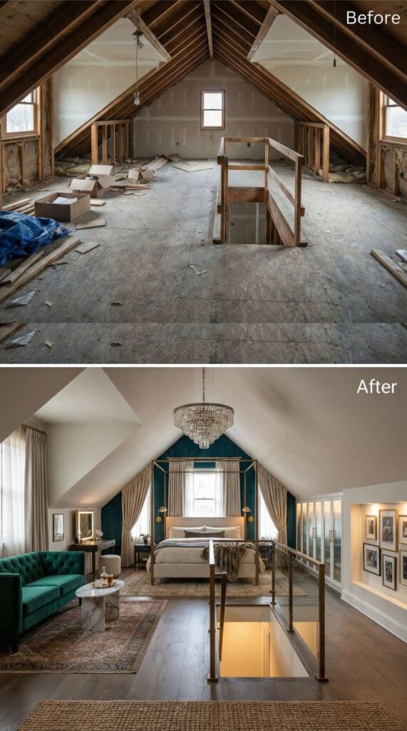 Our Attic Was 600 Square Feet of Wasted Space We Tried to Forget ...