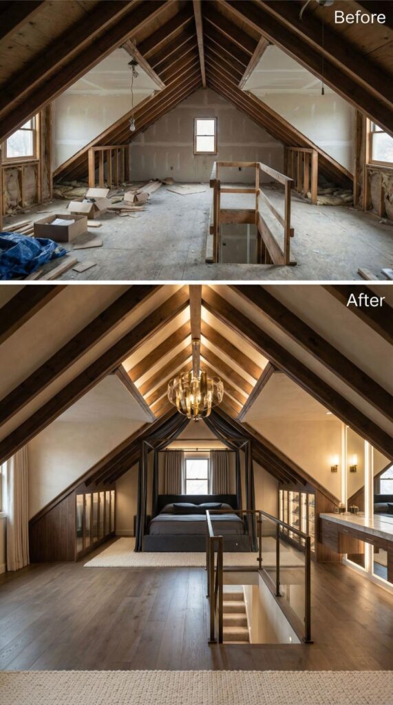 Our Attic Was 600 Square Feet of Wasted Space We Tried to Forget ...