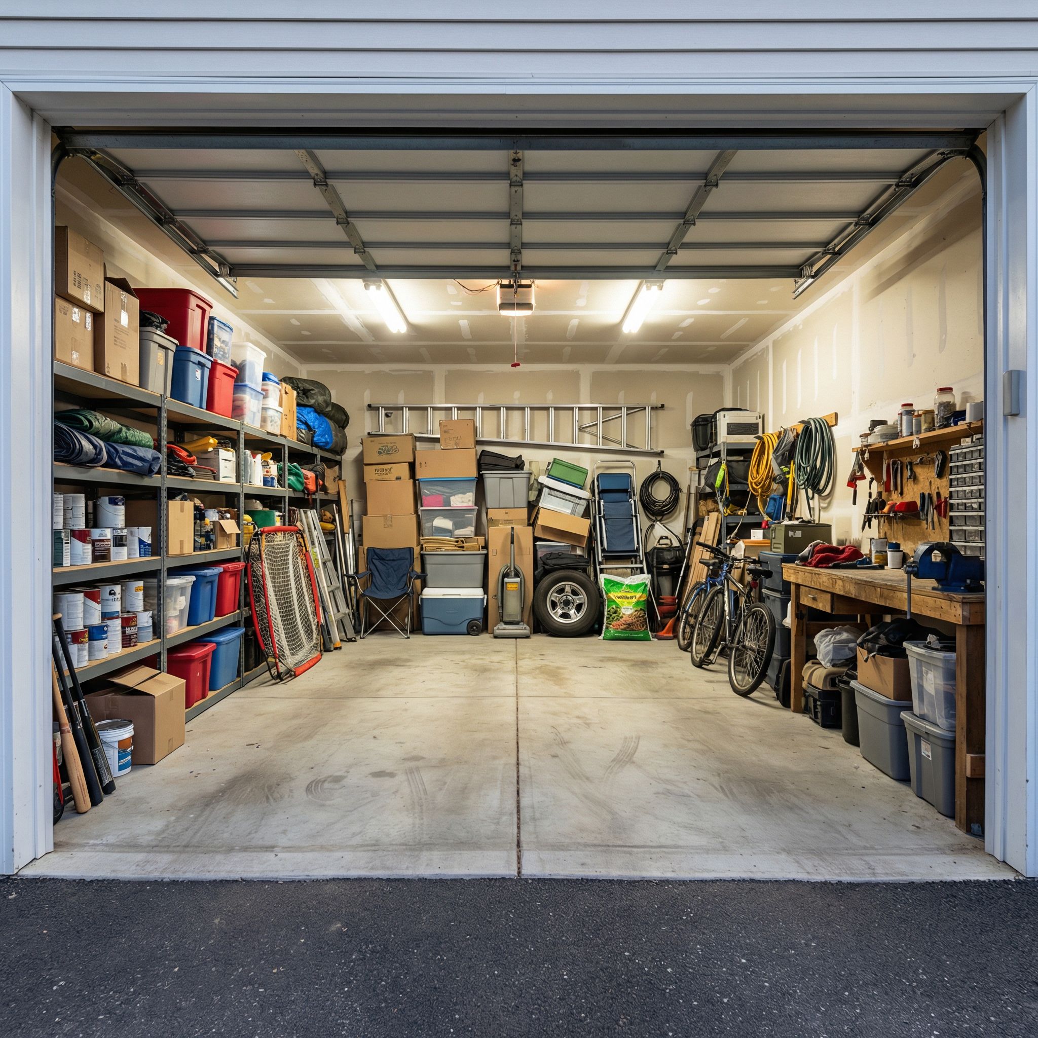 We Had a “Two-Car Garage” That Barely Fit One Car. AI Diagnosed the Problem and Designed 39 Storage Solutions That Actually Work (Before & After Designs)