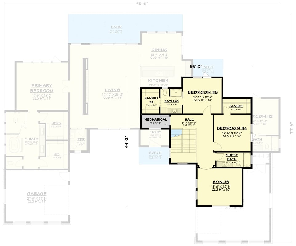 Second Level Floor Plan
