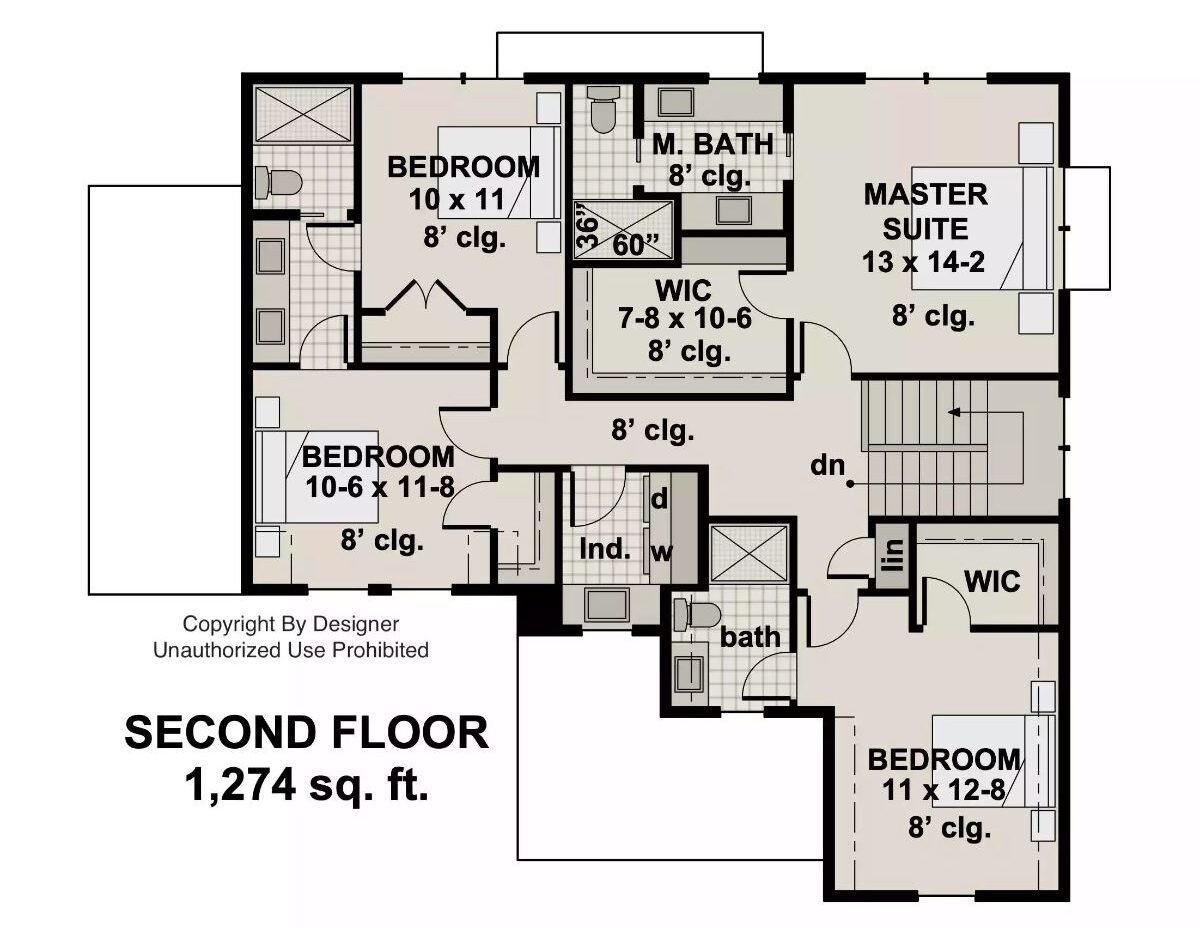 Second Level Floor Plan