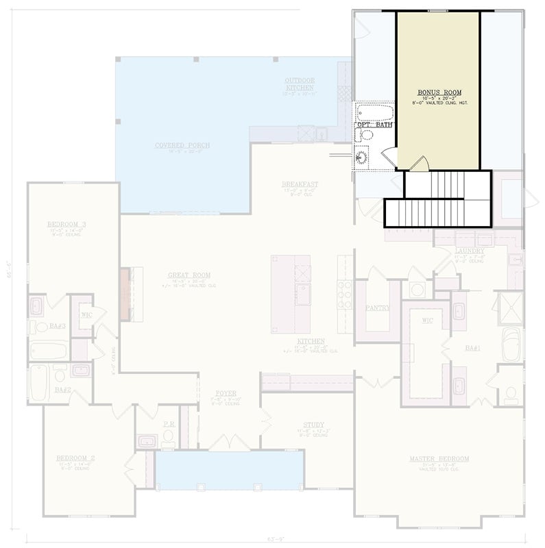 Second Level Floor Plan