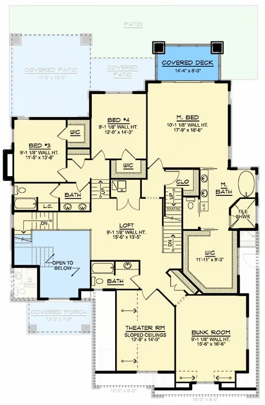 Second Level Floor Plan