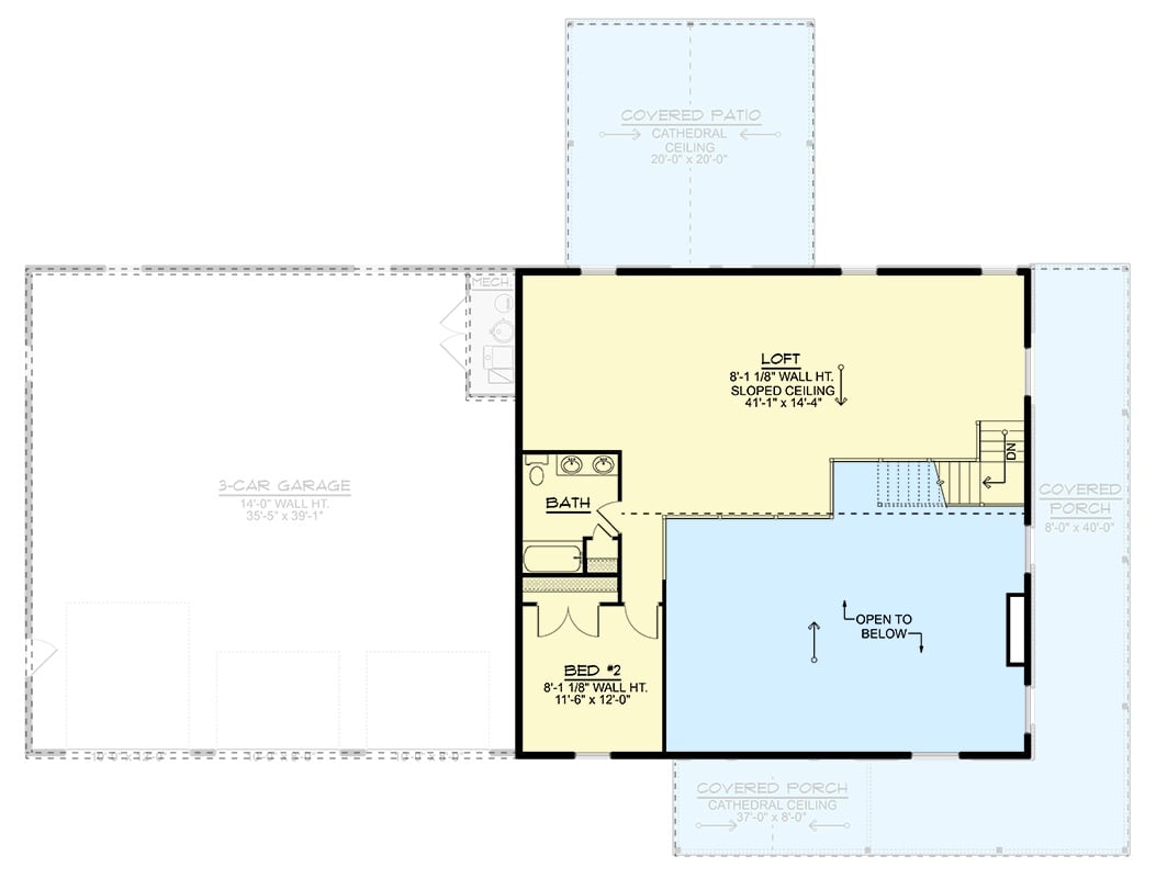 Second Level Floor Plan