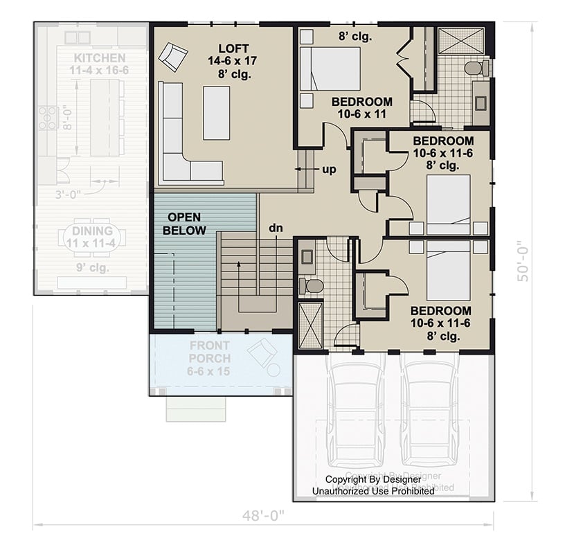 Second Level Floor Plan