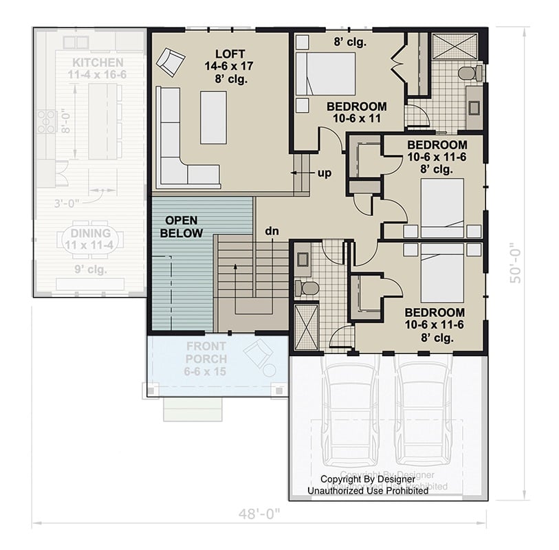 Second Level Floor Plan