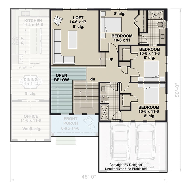 Second Level Floor Plan