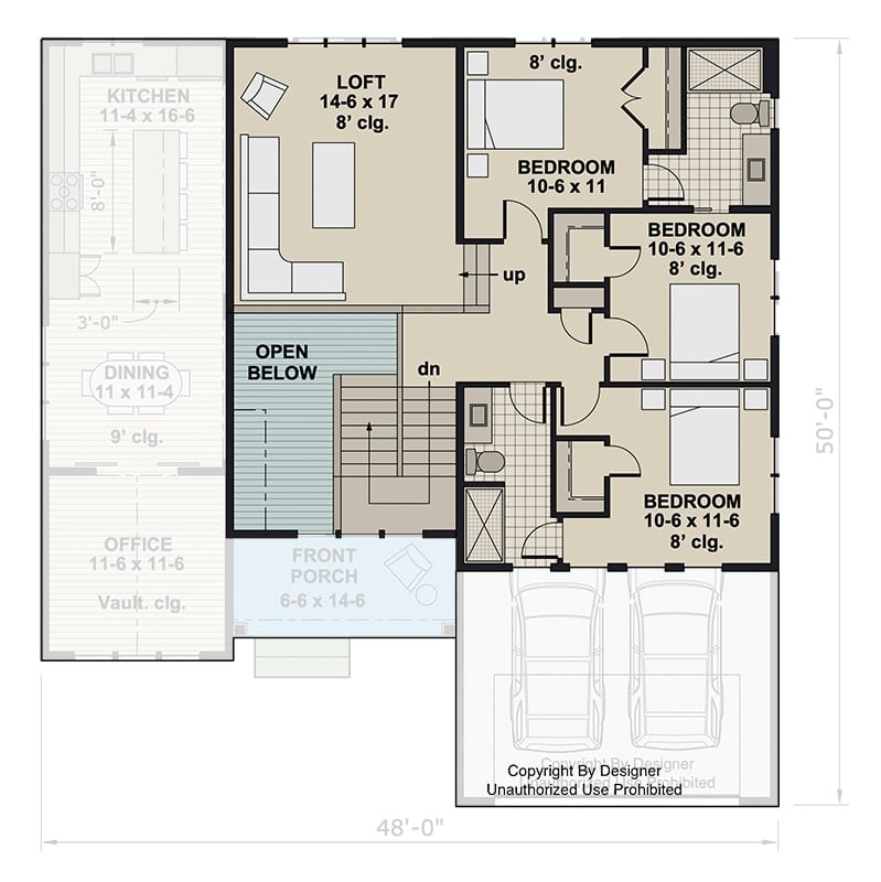 Second Level Floor Plan