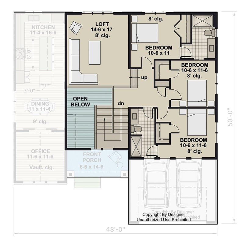 Second Level Floor Plan