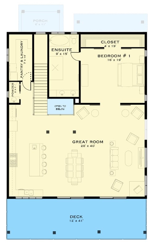 Second Level Floor Plan