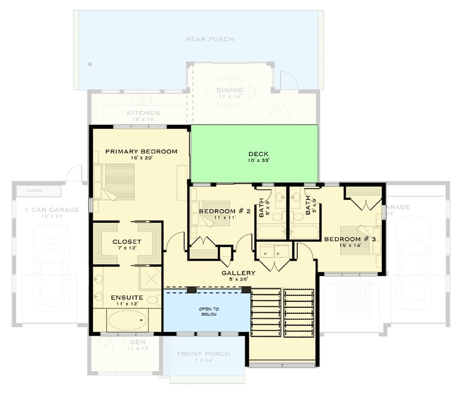 Second Level Floor Plan