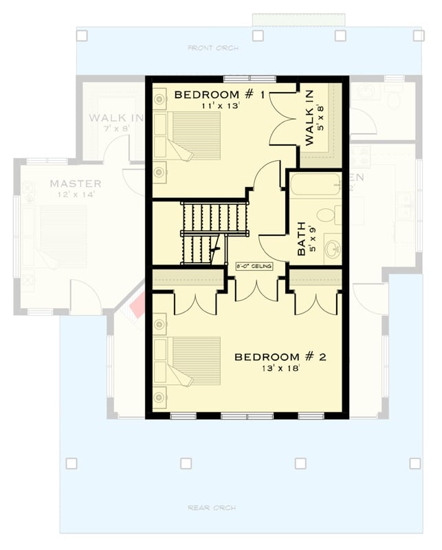 Second Level Floor Plan