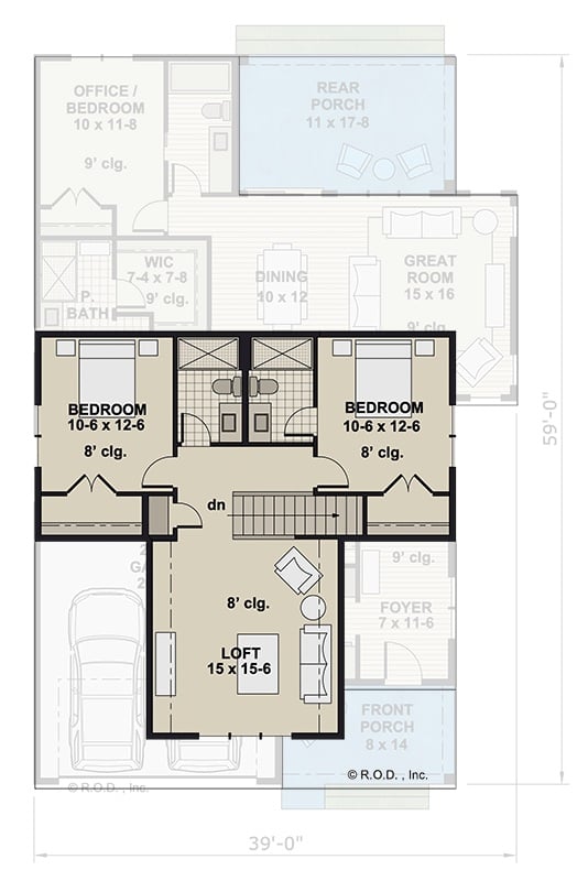 Second Level Floor Plan