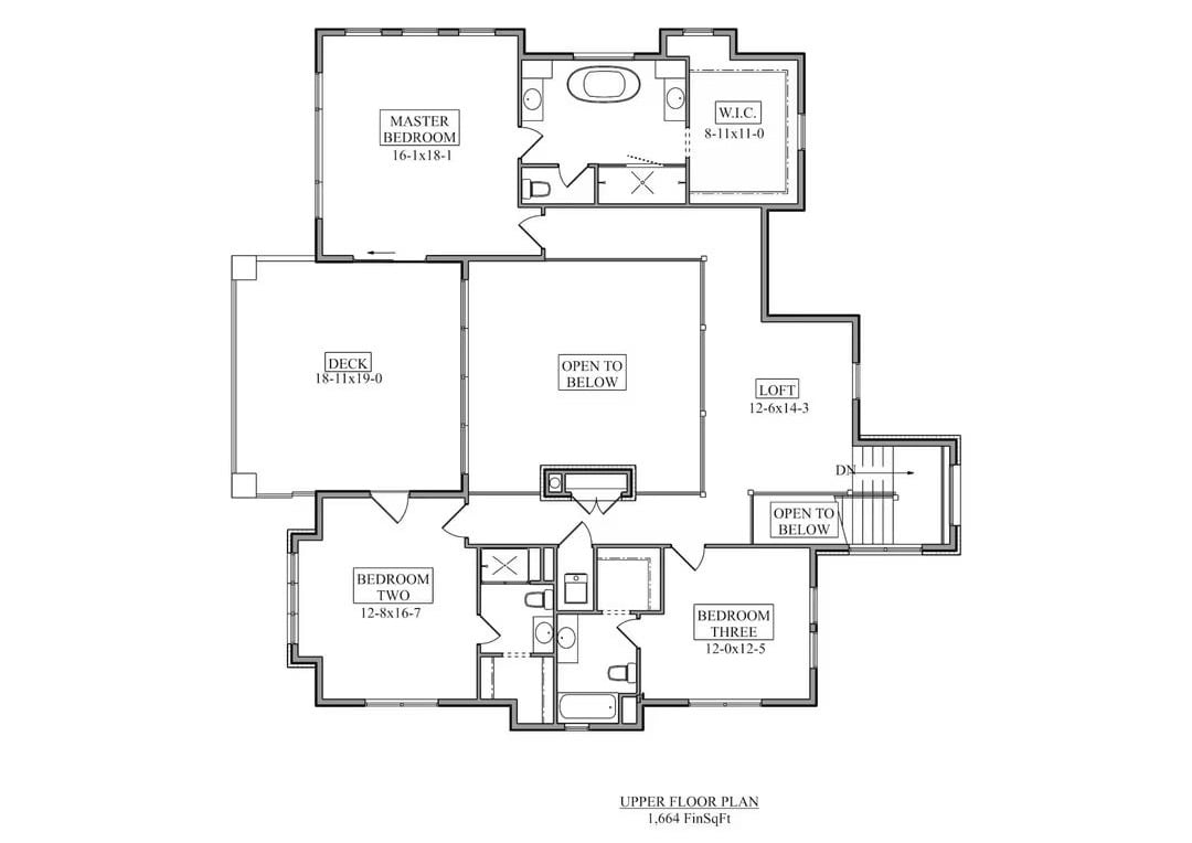 Second Level Floor Plan