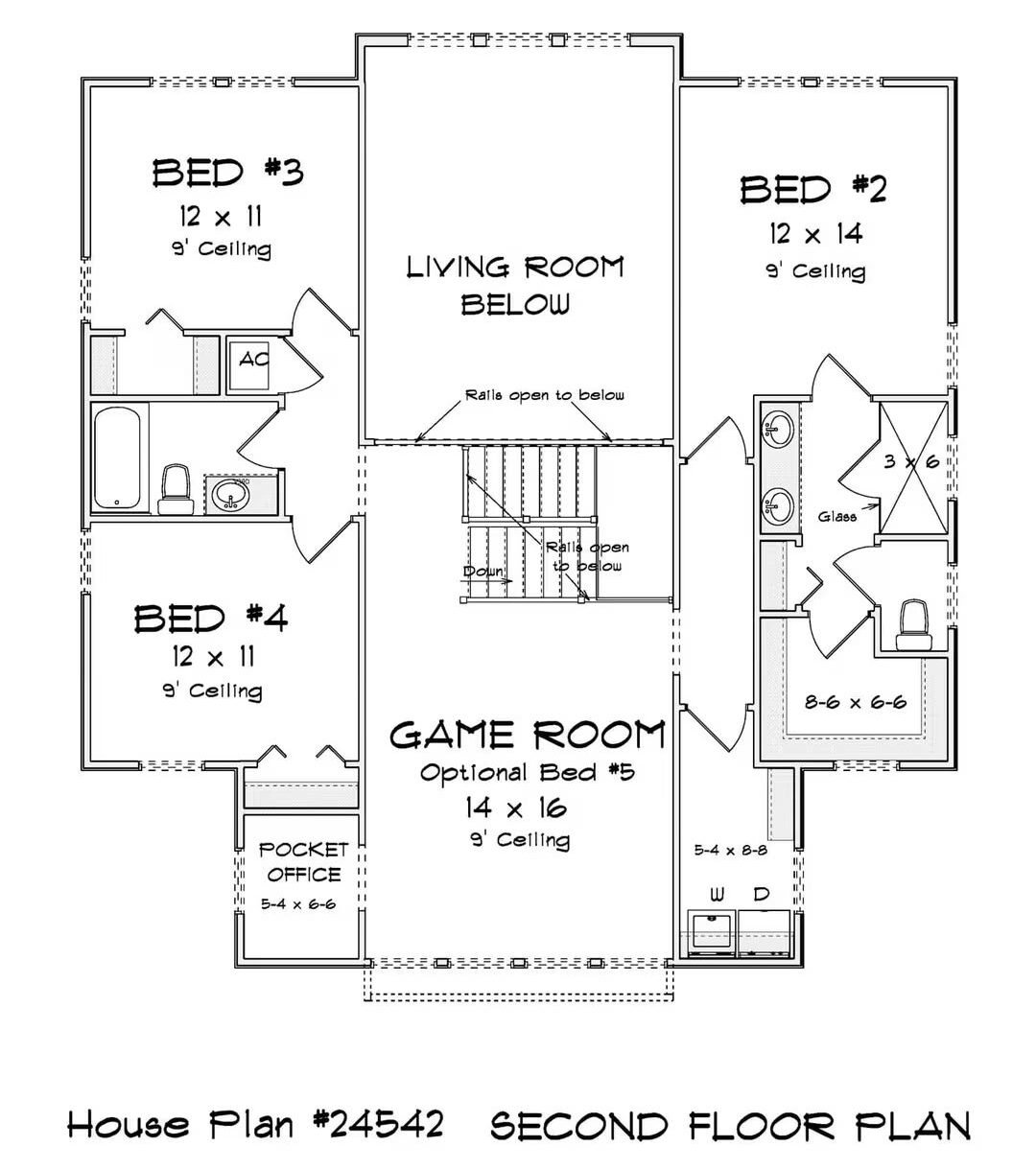 Second Level Floor Plan