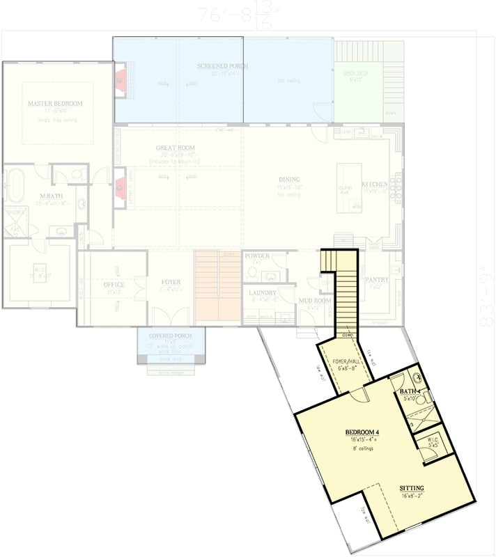 Second Level Floor Plan
