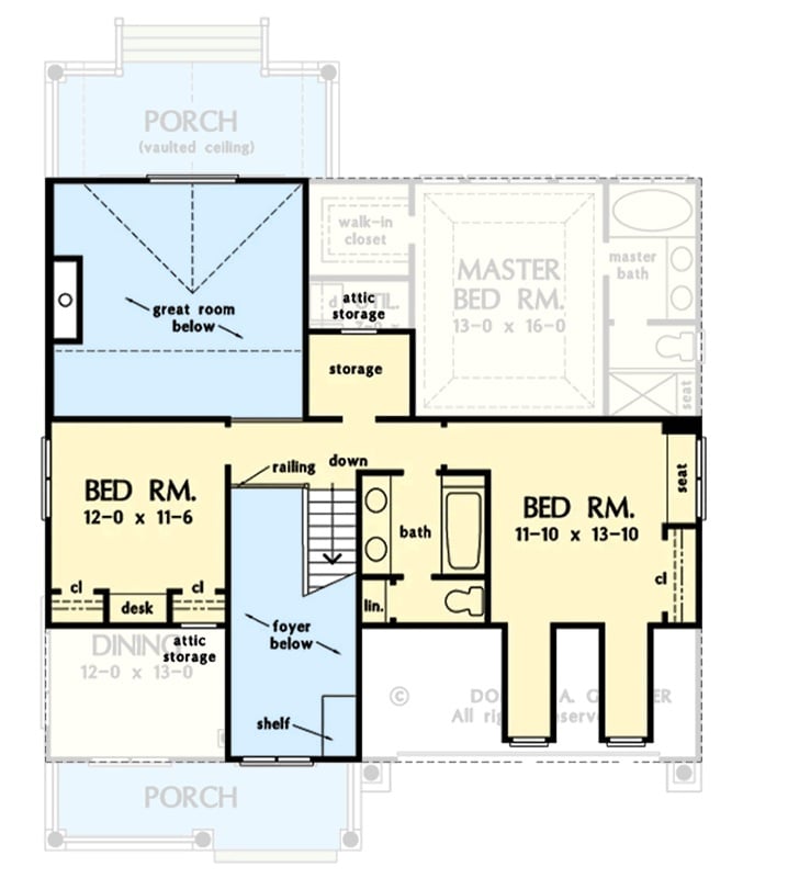 Second Level Floor Plan