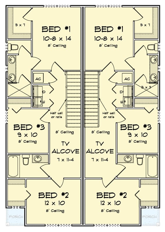 Second Level Floor Plan