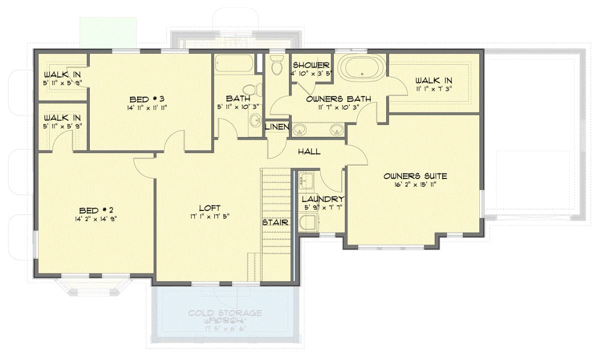 Second Level Floor Plan