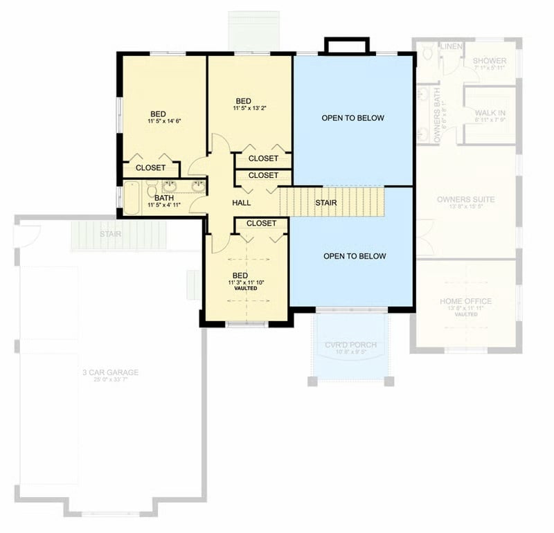 Second Level Floor Plan