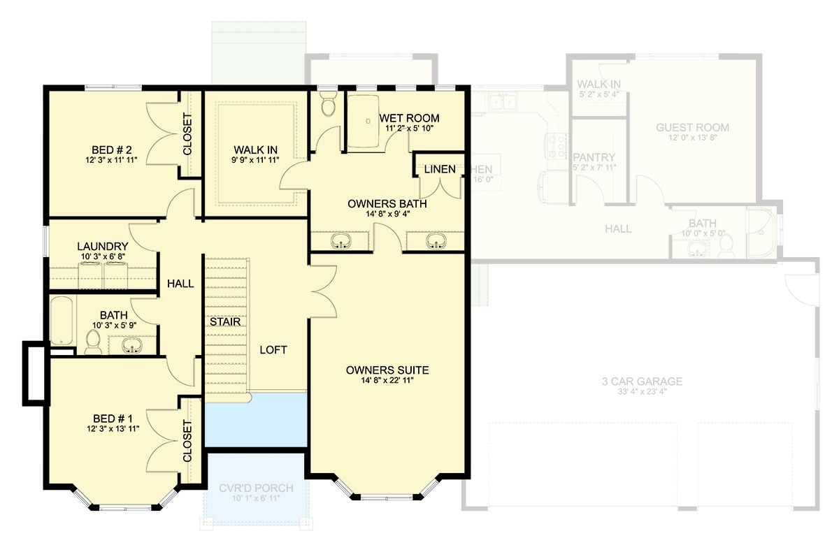 Second Level Floor Plan