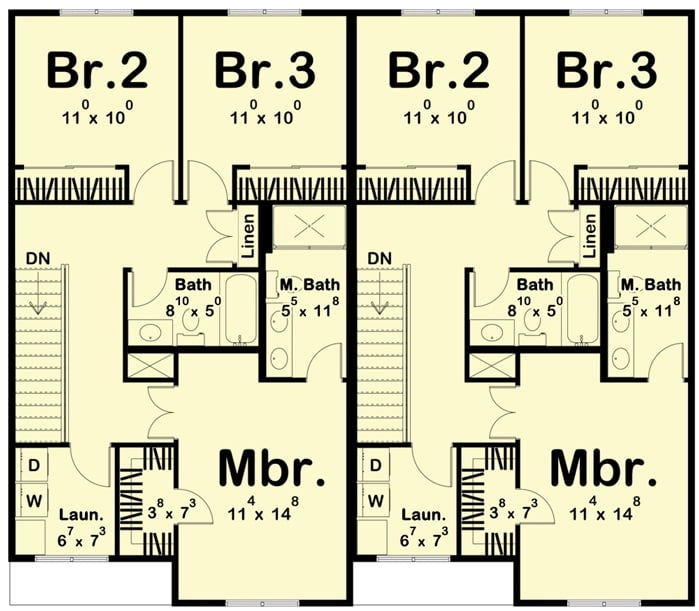 Second Level Floor Plan