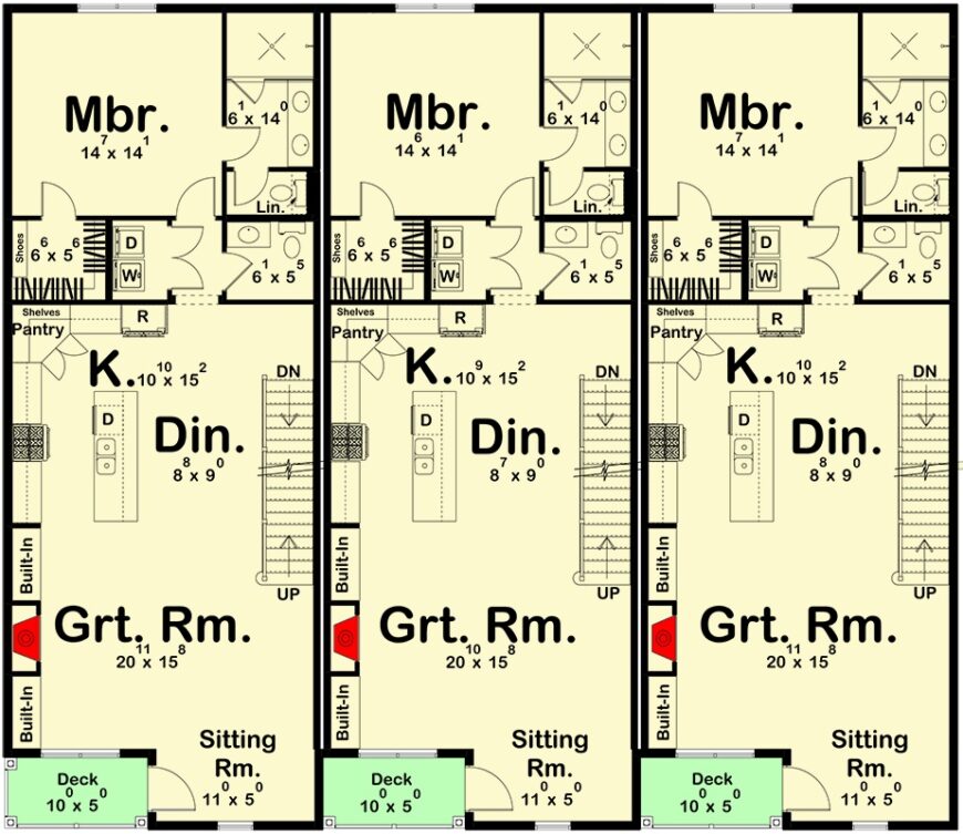 4-Bed Contemporary Mediterranean Triplex with Loft and Balcony (Floor ...