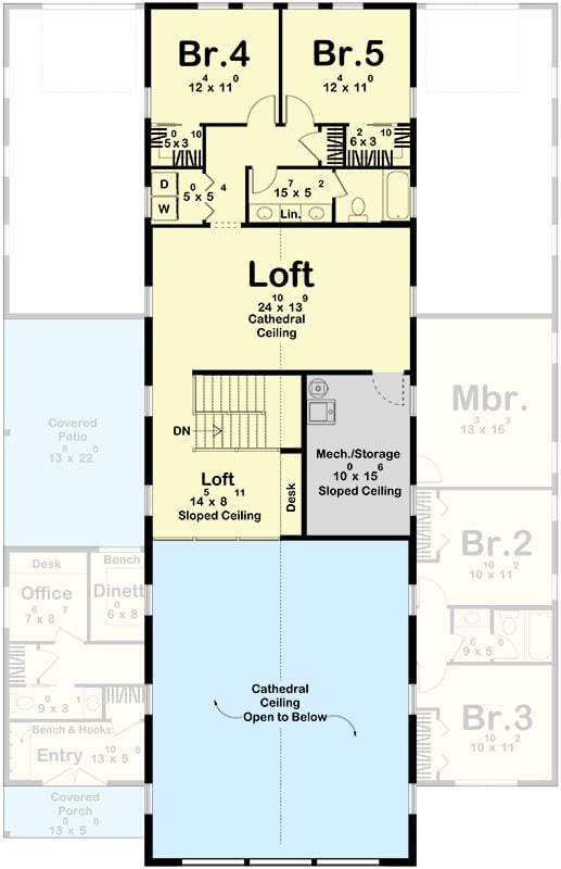Second Level Floor Plan