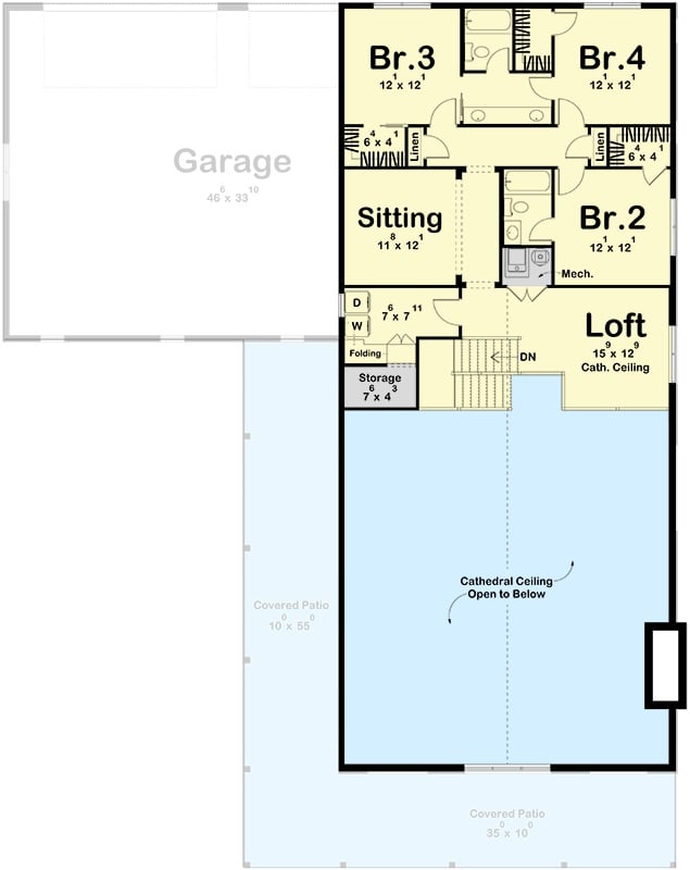 Second Level Floor Plan
