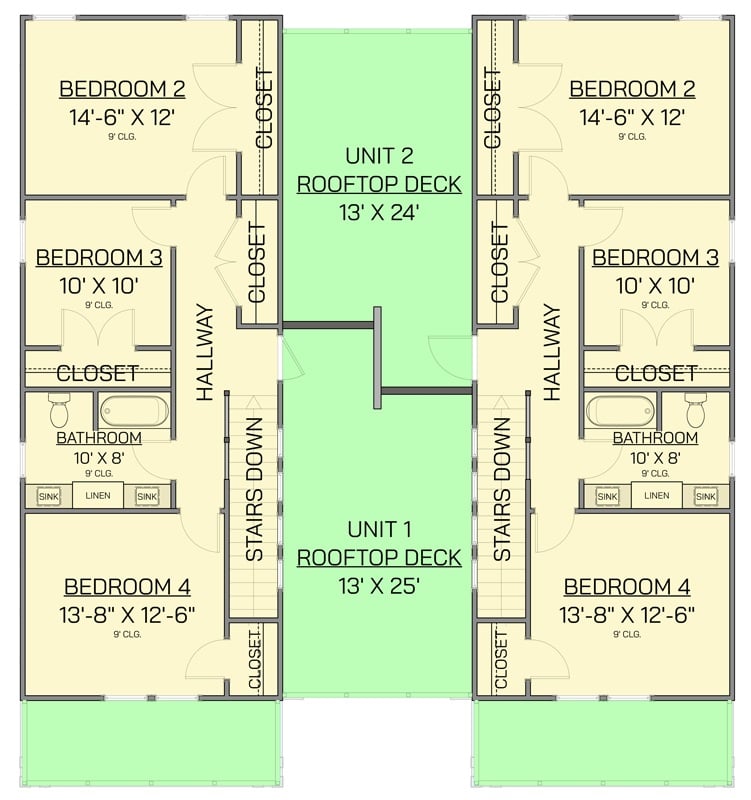 Second Level Floor Plan