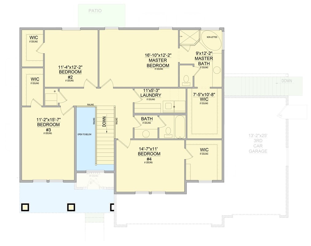 Second Level Floor Plan