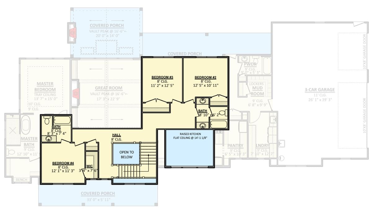 Second Level Floor Plan