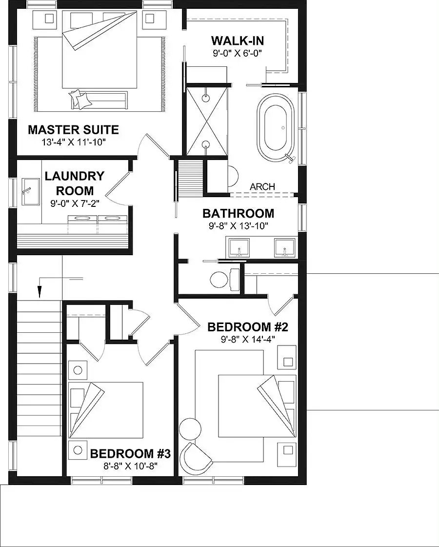 Second Level Floor Plan