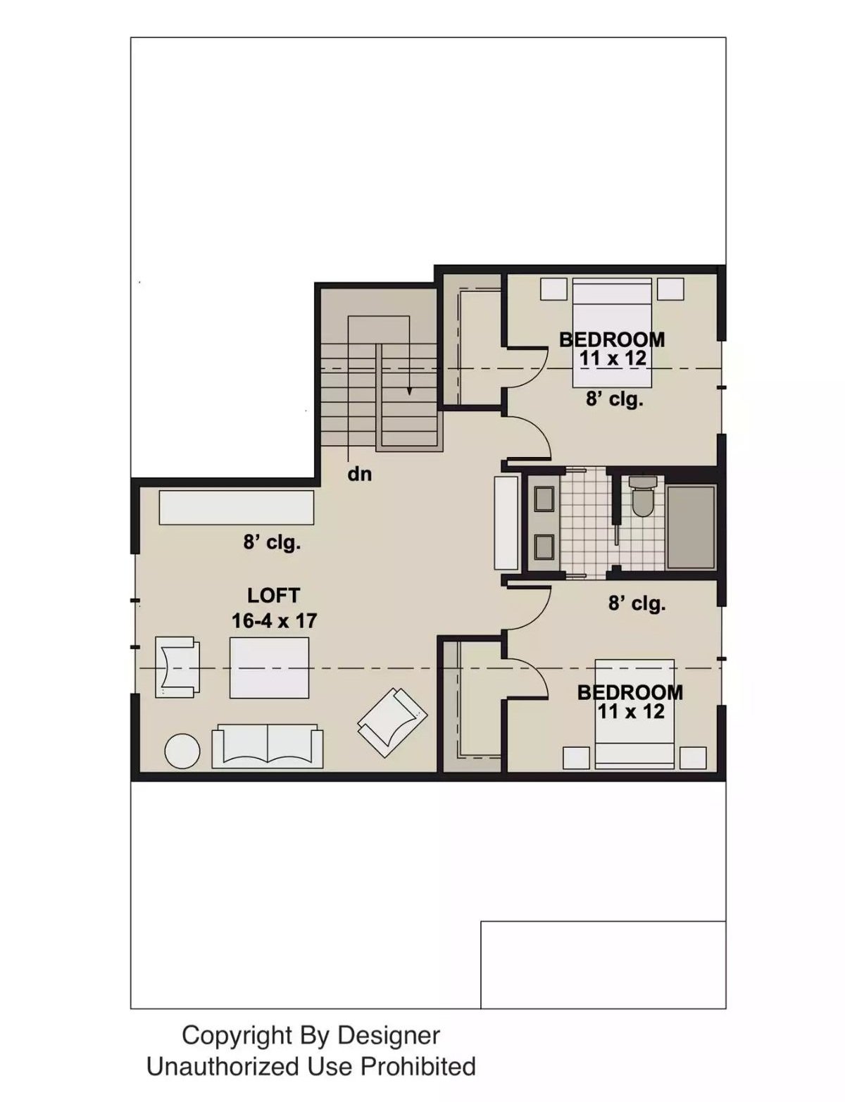 Second Level Floor Plan