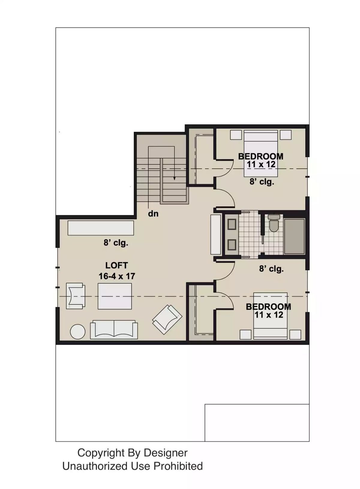Second Level Floor Plan