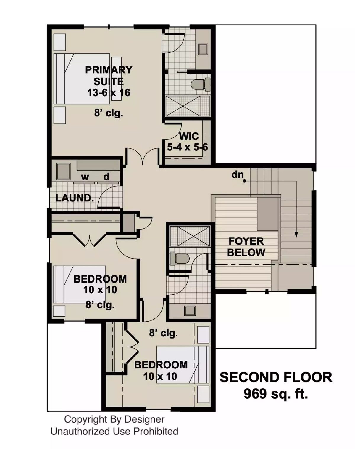 Second Level Floor Plan