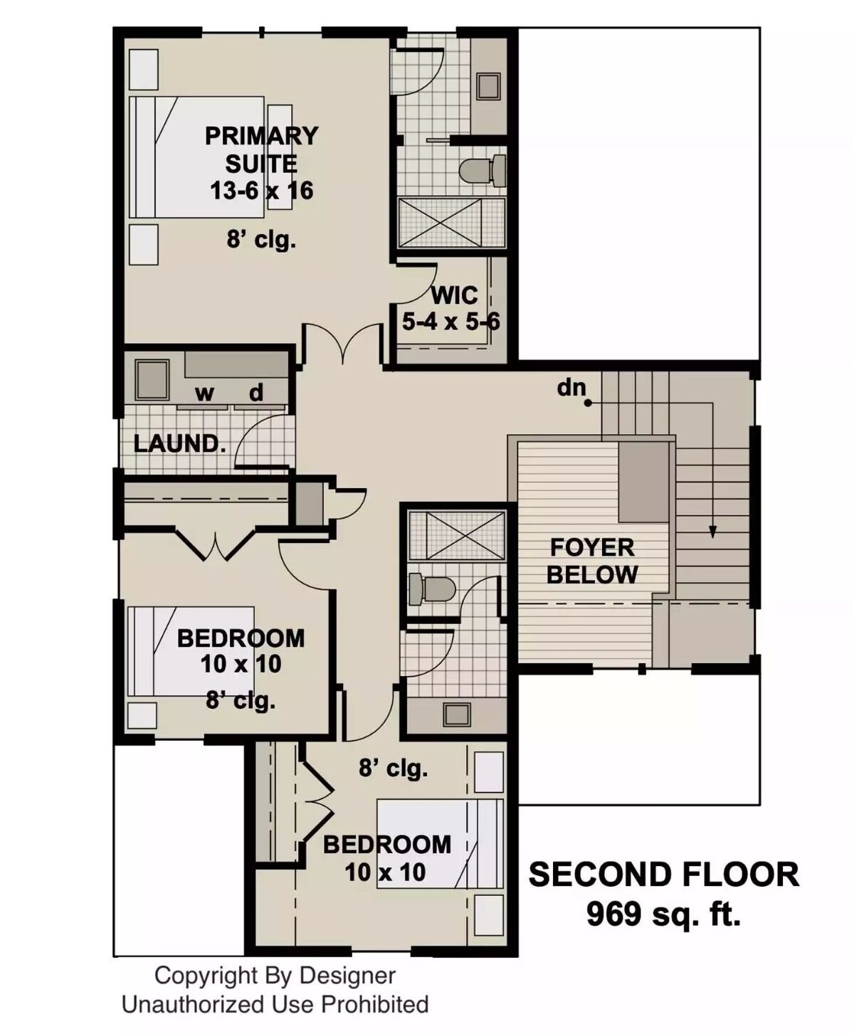 Second Level Floor Plan