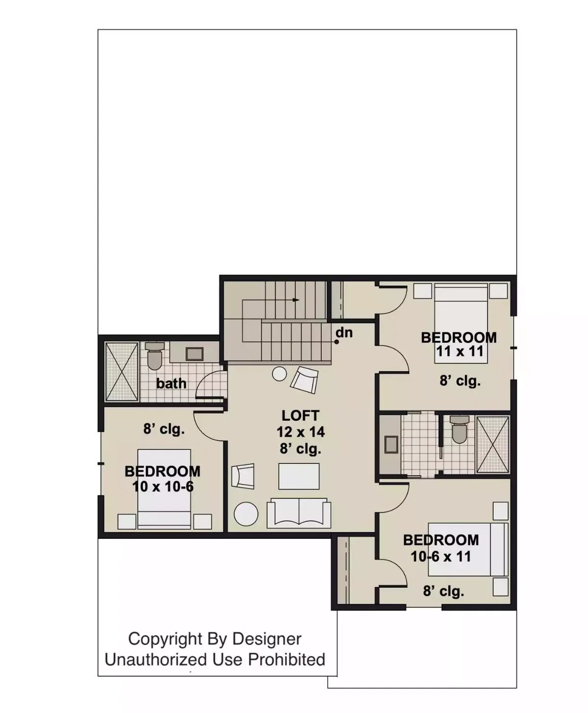 Second Level Floor Plan