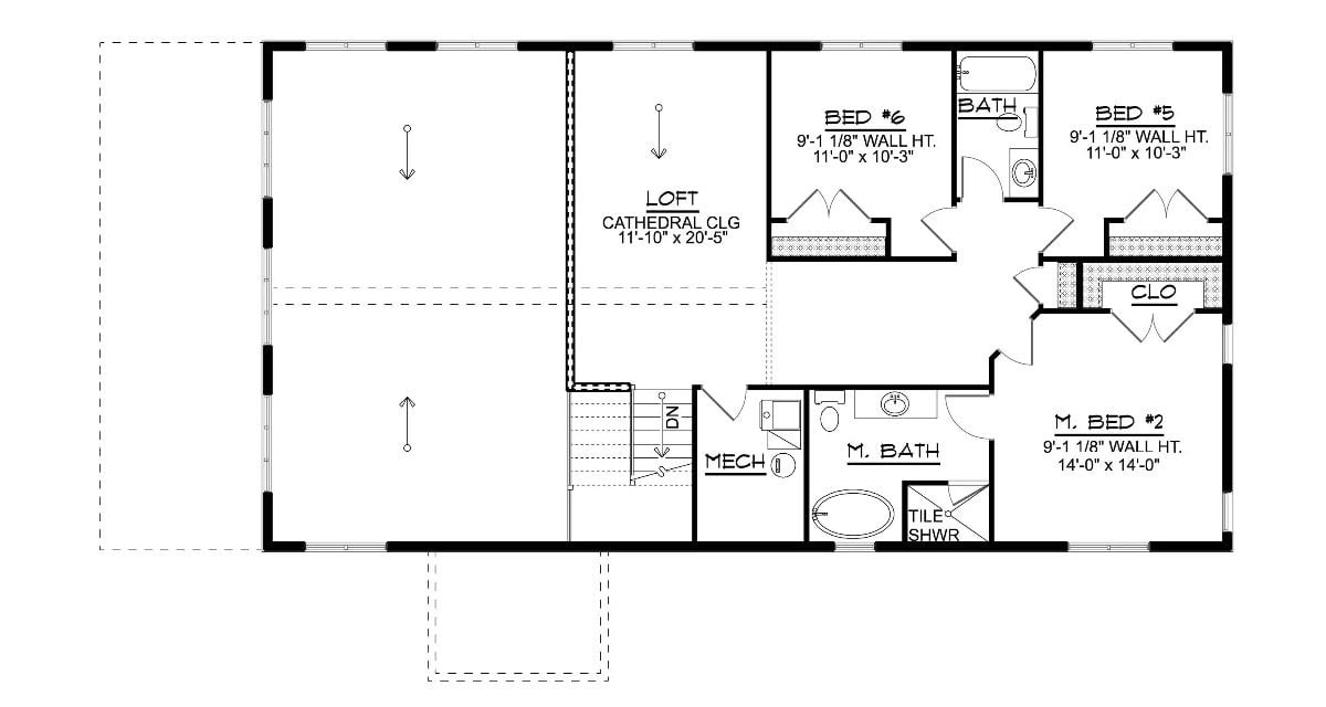 Second Level Floor Plan