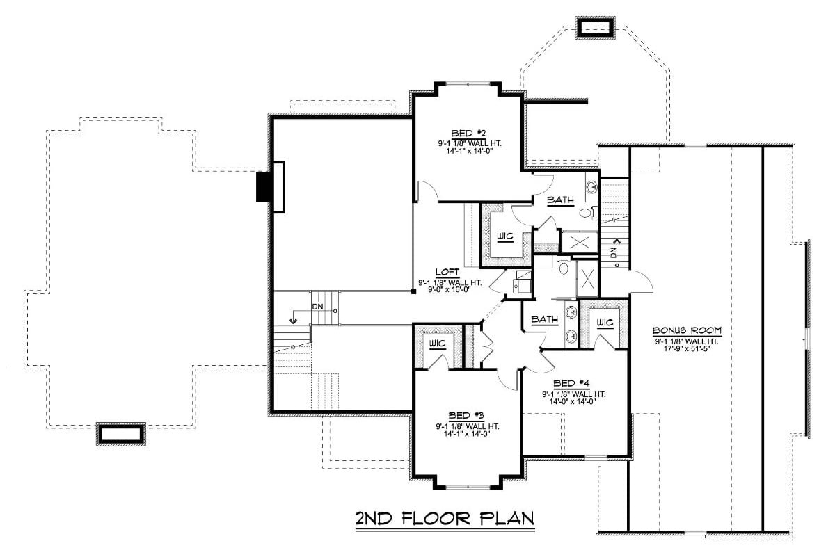 Second Level Floor Plan