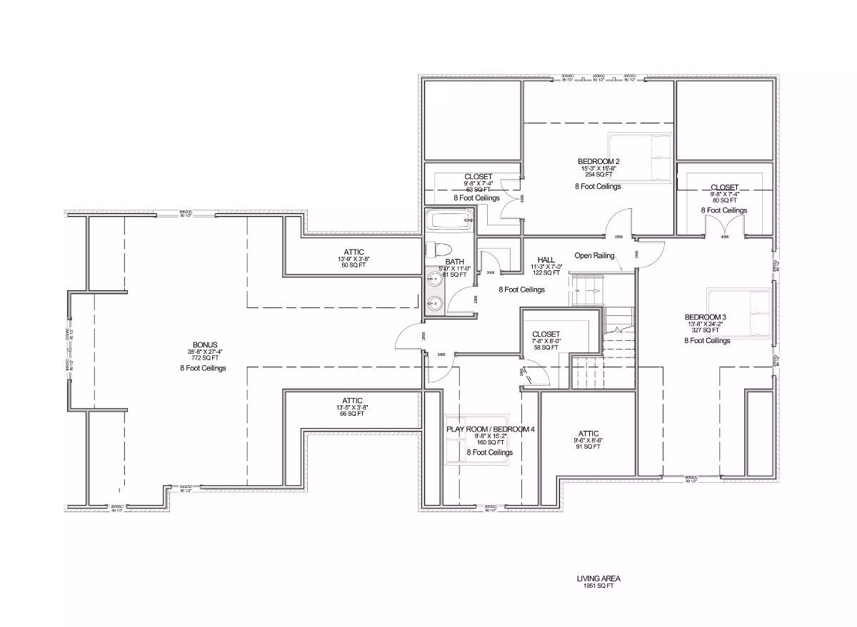 Second Level Floor Plan