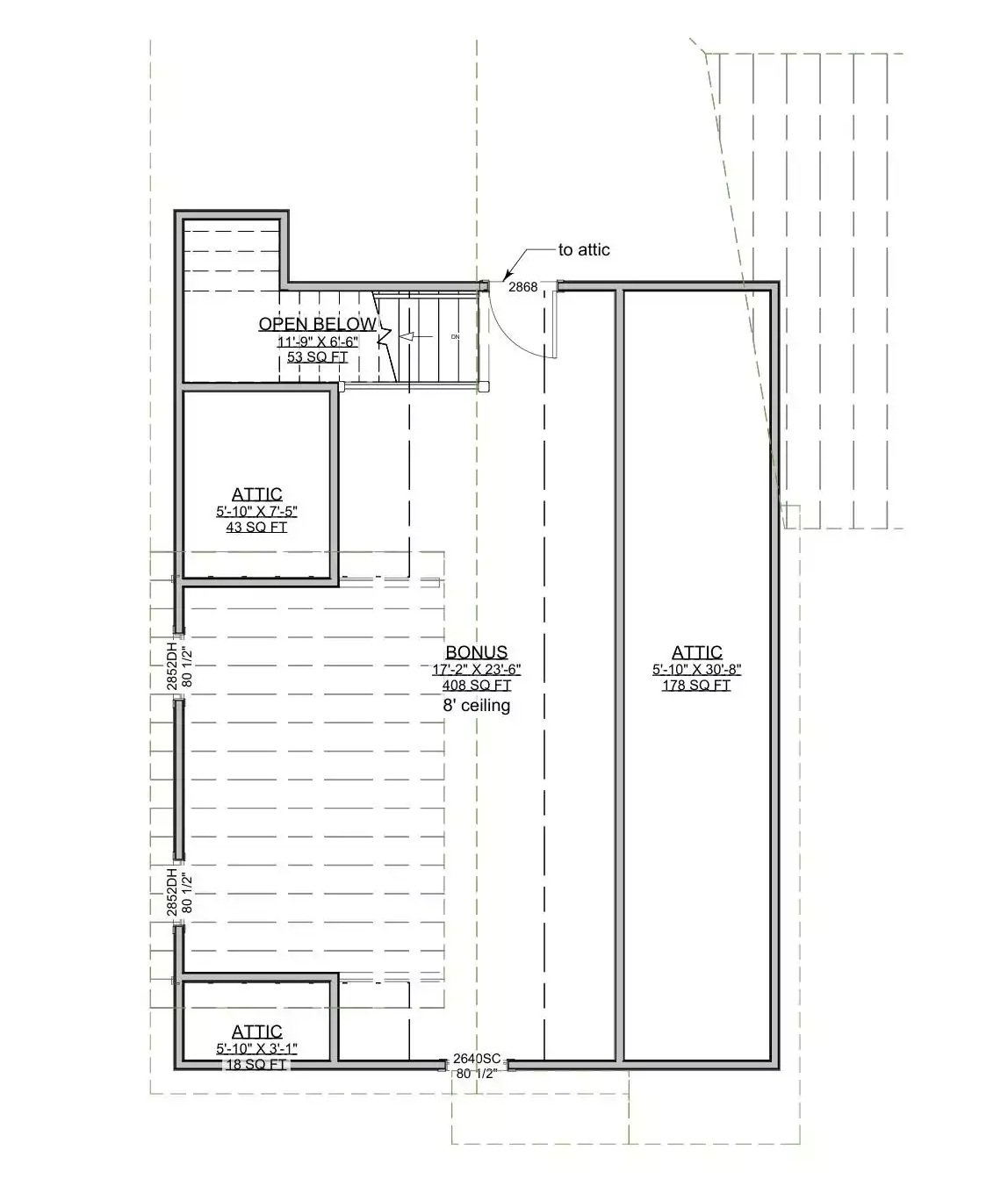 Second Level Floor Plan